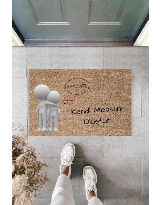 Dijital Baskı Kişiye Özel İç Kapı Dekorasyon Paspas  PS11253