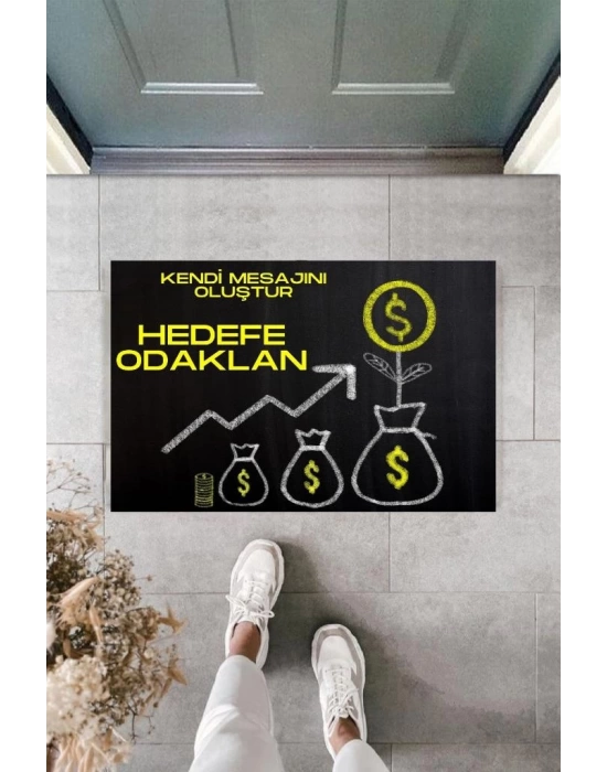 Dijital Baskı Kişiye Özel İç Kapı Dekorasyon Paspas  PS11284