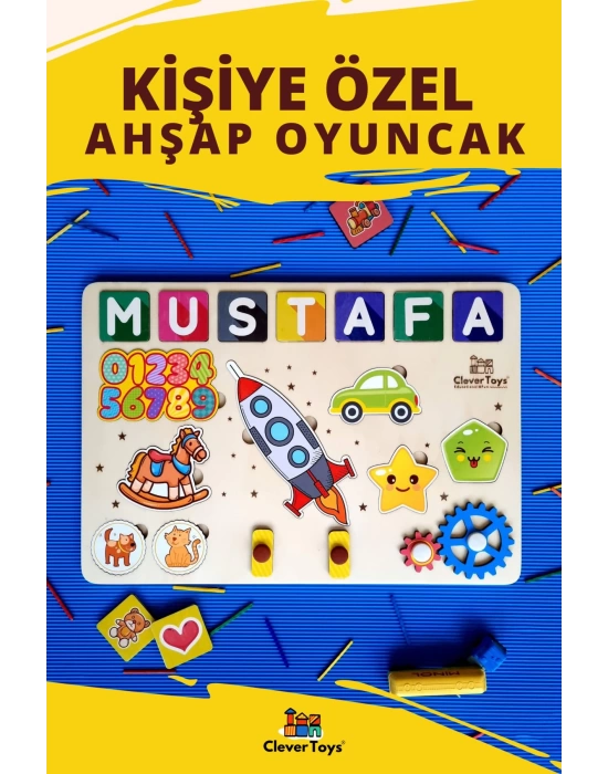 Eğitici Ahşap Yap Boz Oyuncak (HAYVANLAR, SAYİLAR VE ARAÇ ŞEKİLLER) Puzzle Yapboz