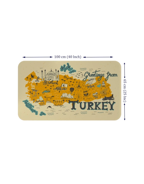 Eğitici ve Öğretici Cocuk Odası Türkiye Haritası Duvar Sticker-60x105-3872