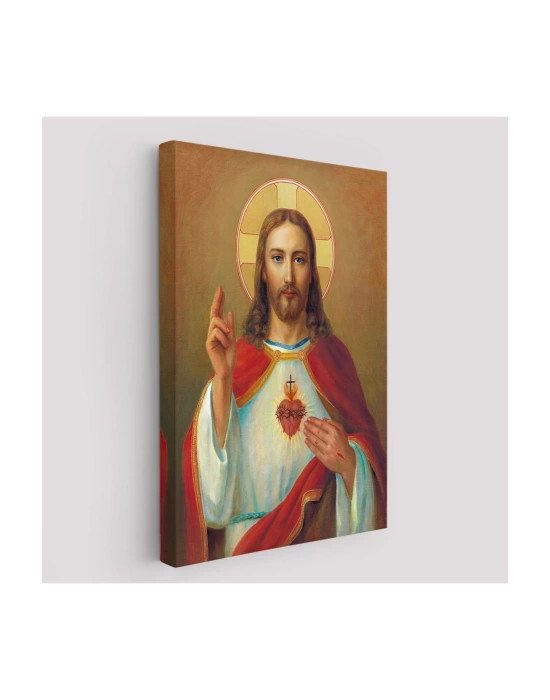 İsanın En Kutsal Kalbi Tablosu - The Most Sacred Heart Of Jesus-6478