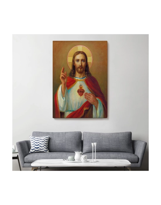 İsanın En Kutsal Kalbi Tablosu - The Most Sacred Heart Of Jesus-6478