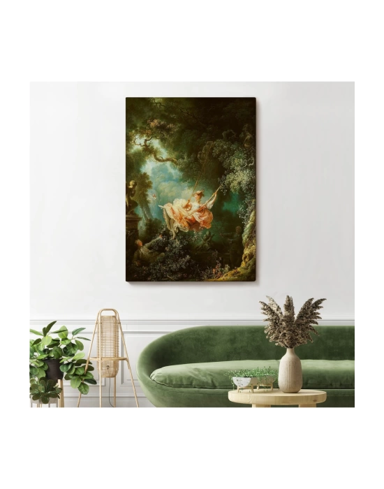 Jean-Honore Fragonard Salıncağın Mutlu Kazaları Tablosu-6253