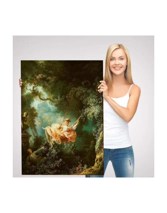 Jean-Honore Fragonard Salıncağın Mutlu Kazaları Tablosu-6253