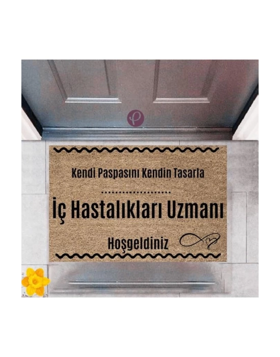 Kapı Önü Paspası Dekoratif Dijital Baskı İç Hastalıkları Uzmanı P-2519