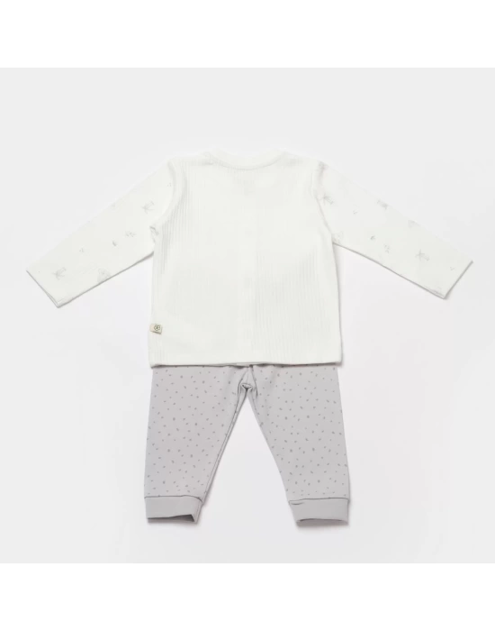 Koala Jungle Bebek Pijama Takımı  Gri