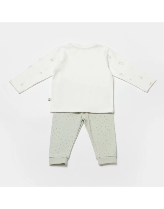 Koala Jungle Bebek Pijama Takımı  Mint