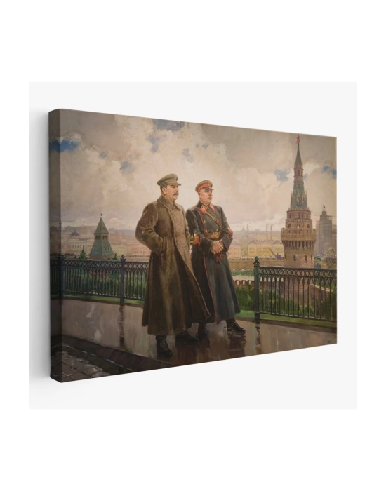 Kremlinde Stalin ve Voroshilov Tablosu - Stalin and Voroshilov in the Kremlin-6551