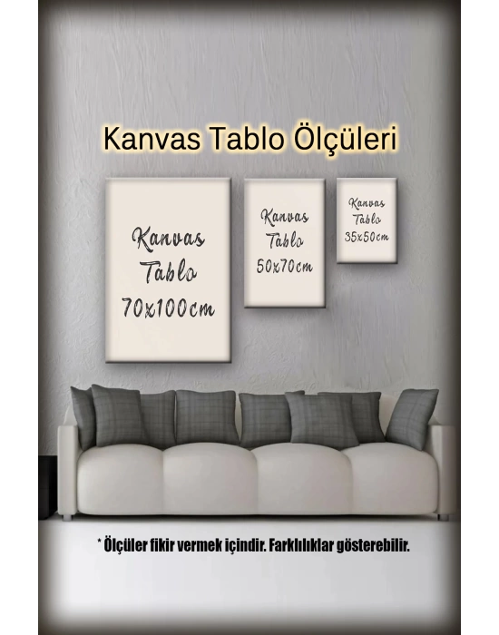 Led Işıklı 3d Dekoratif Hediyelik Kanvas Tablo