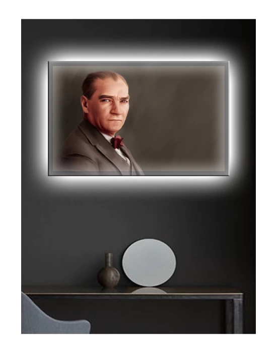 Led Işıklı Atatürk  Hediyelik Tablolar