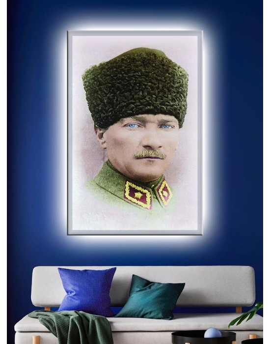 Led Işıklı Atatürk  Misafir Odası