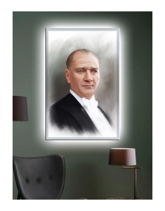 Led Işıklı Gazi Mustafa Kemal Atatürk Tablo