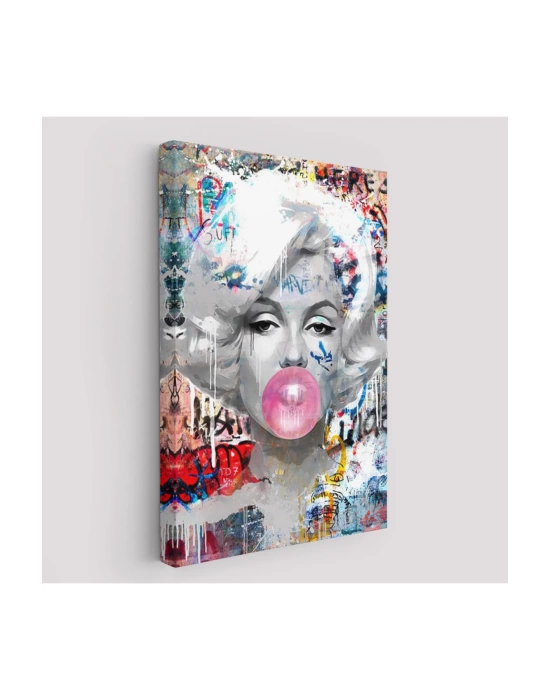 Marilyn Monroe Graffiti Pop Art Duvar Tablosu-6471