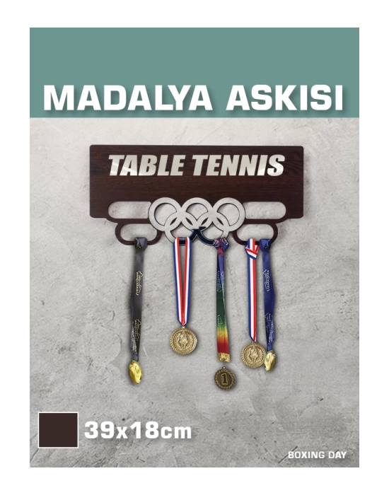 Masa Tenisi Madalya Askısı, Tennis Sporcu Ödül Duvar Askılı Madalyalık, Madalya Tutucu