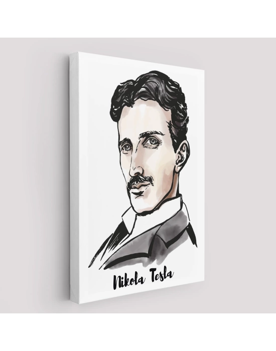 Nikola Tesla Dekoratif Kanvas Tablo-5917