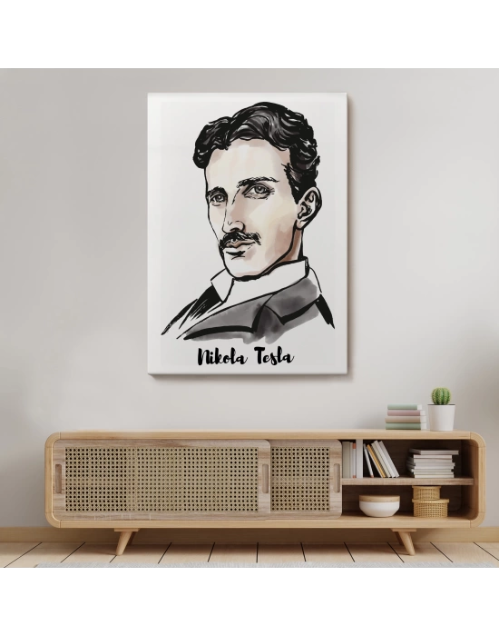 Nikola Tesla Dekoratif Kanvas Tablo-5917