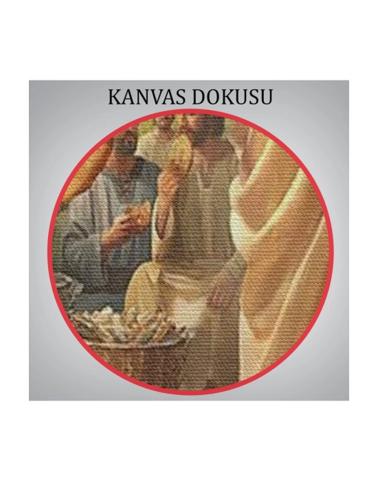 Rab İsa Binlerce Kişiyi Birkaç Ekmek İle Doyuruyor Tablo Jesus Christ -6391