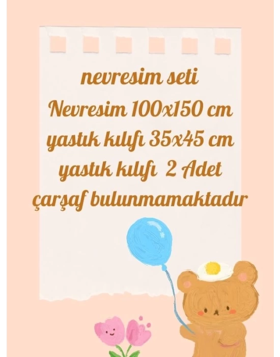 Ranforce Bebek Nevresim Seti (Nevresim+2 Yastık) - Astronot Çocukcuk