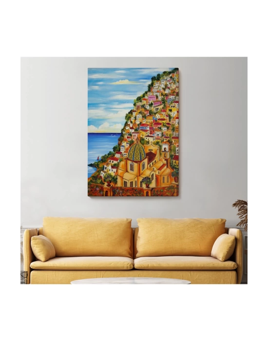 Roberto Gagliardinin Positano İsimli Tablosu-6328