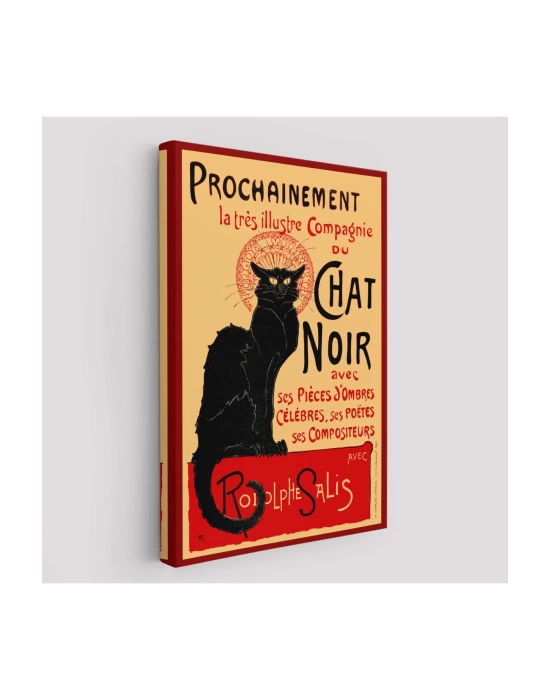 Siyah Kedi Tablosu - Le Chat Noir Theophile Steinlen-6431