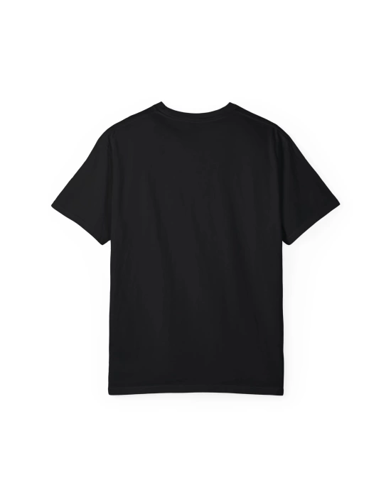 Unisex Ağzında Semboller Olan Zombi Emoji Baskılı Siyah Basic Tshirt