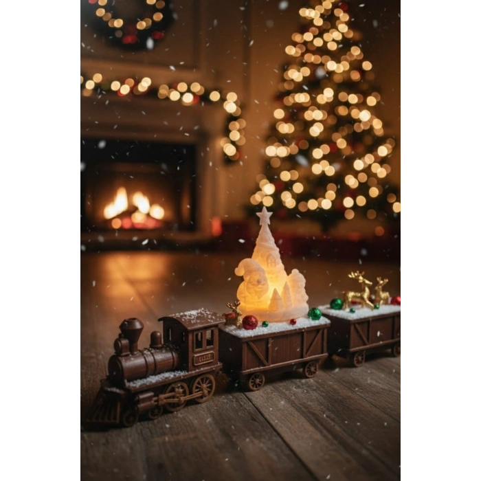 3D Yılbaşı Figürü Noel Baba 15 x 9 cm