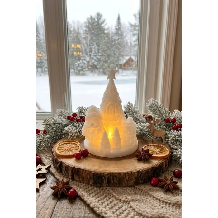 3D Yılbaşı Figürü Noel Baba 15 x 9 cm