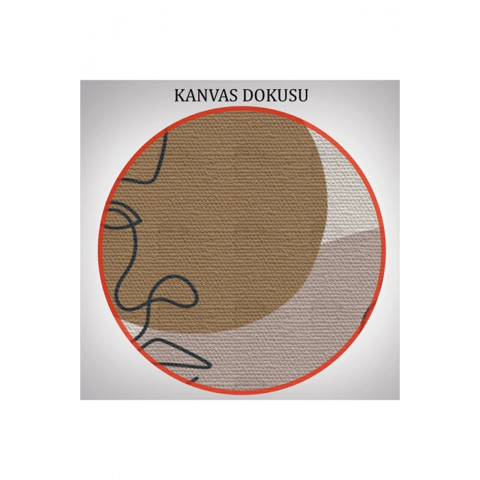 3’lü Tablo Minimal Şekiller ve Çizgi Sanat Yüzleri Soyut Sanat Tablo Seti-AP-16