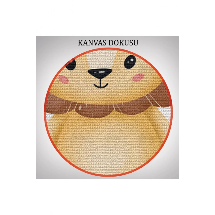 3’lü Tablo Sevimli Hayvanlar Temalı Koleksiyon Dekoratif Duvar Tablo Seti-BJ-35