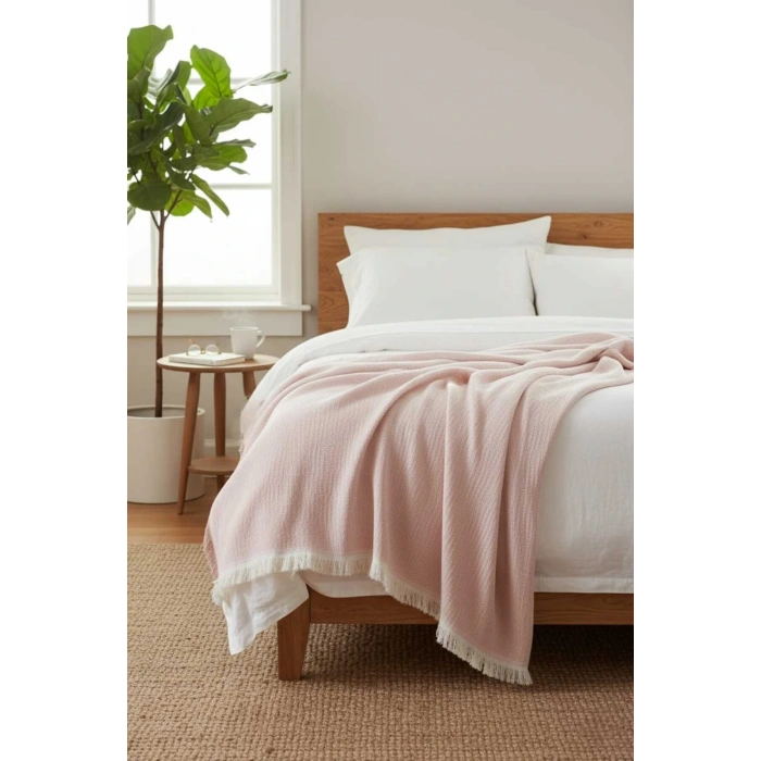 4 Mevsim Müslin Tek Kişilik Pike, Koltuk Şalı ve Yatak Örtüsü Pamuklu 160 x 220 cm