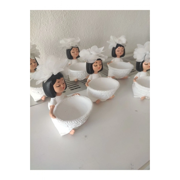 6 Adet Lokumcu Kiz Kahve Yanı Sunum Lokumluk