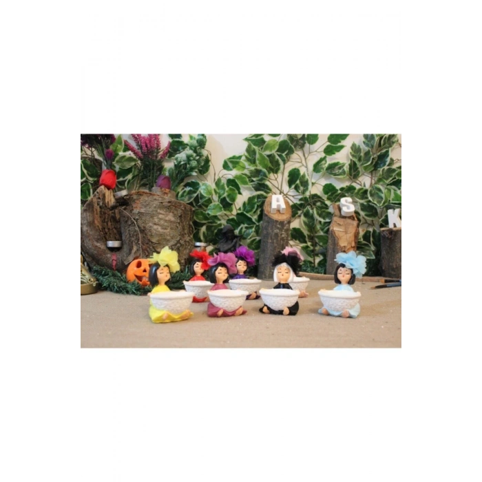 6 Adet Lokumcu Kız Kahve Yanı Sunum Lokumluk