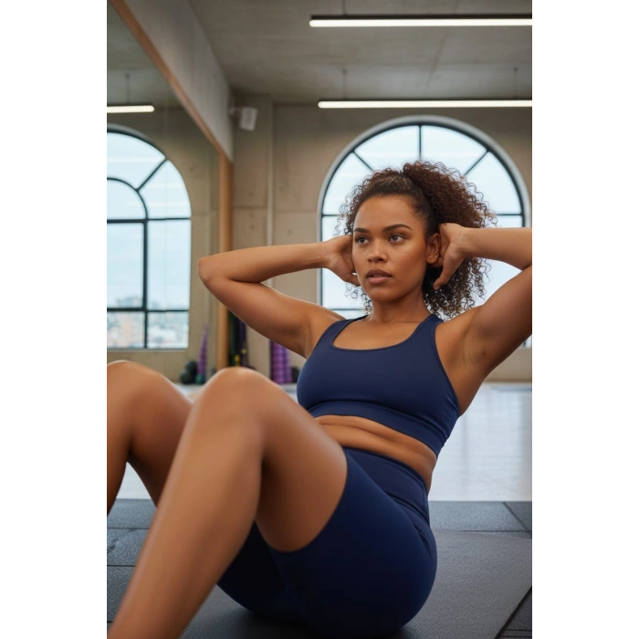 KADIN DALGIÇ KUMAŞ YÜKSEK BEL ŞORT TAYT