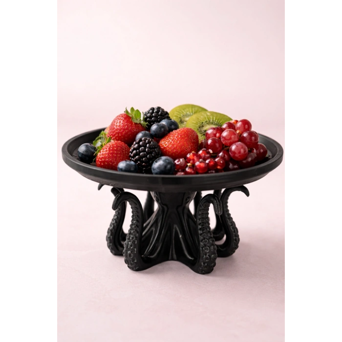 Ahtapot Figürlü Sunumluk Tabak