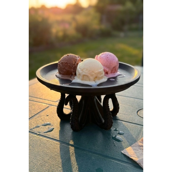 Ahtapot Figürlü Sunumluk Tabak