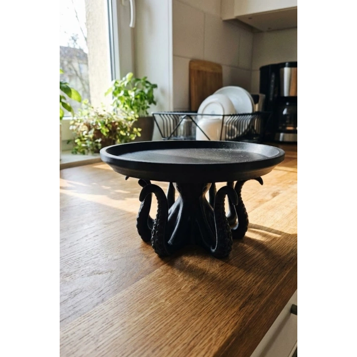 Ahtapot Figürlü Sunumluk Tabak