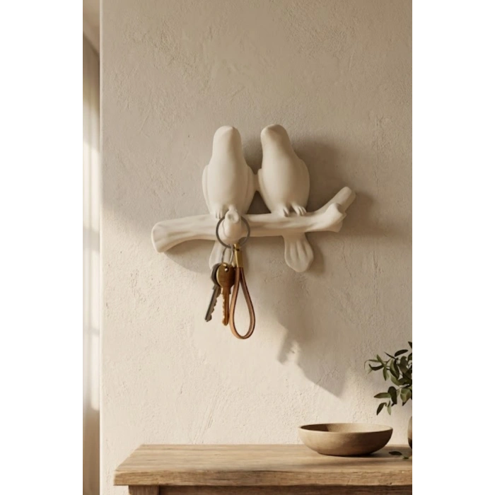 Dekoratif Duvar Kuş Seti, Yapışkanlı