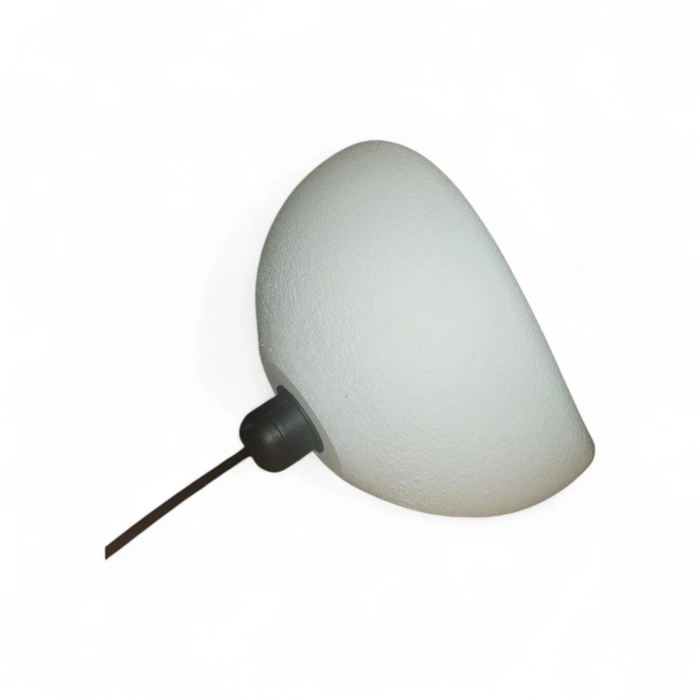 Modern Beton Dokulu Abajur Oval Gece Lambası 3D 25 Cm