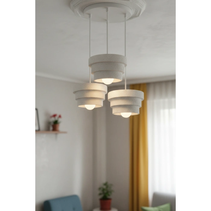 3 Lü Basamak Avize Sarkıt 25 x 25