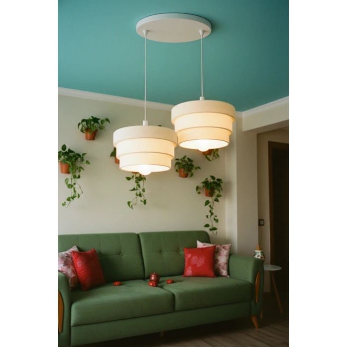 2Li Basamak Avize Sarkıt 25 x 25