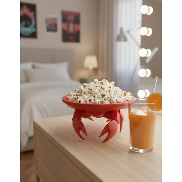 Yengeç Takı, Kahve Yanı Sunumluk Kırmızı