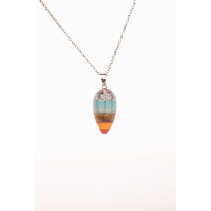 7 Çakra Doğal Taş Enerji Kolye