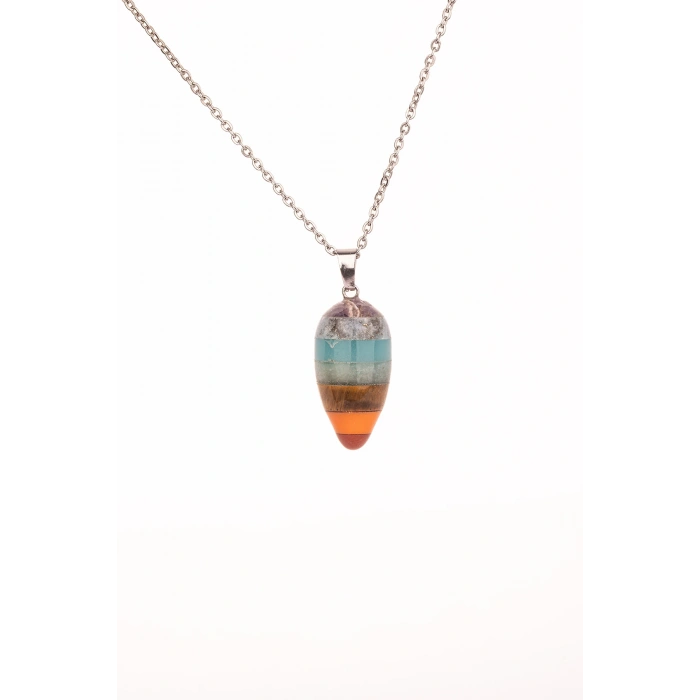 7 Çakra Doğal Taş Enerji Kolye