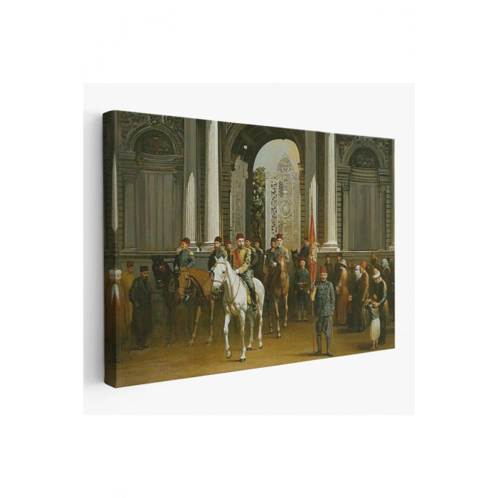 Abdülhamin Han Dolmabahçe Sarayı Tablosu-6557