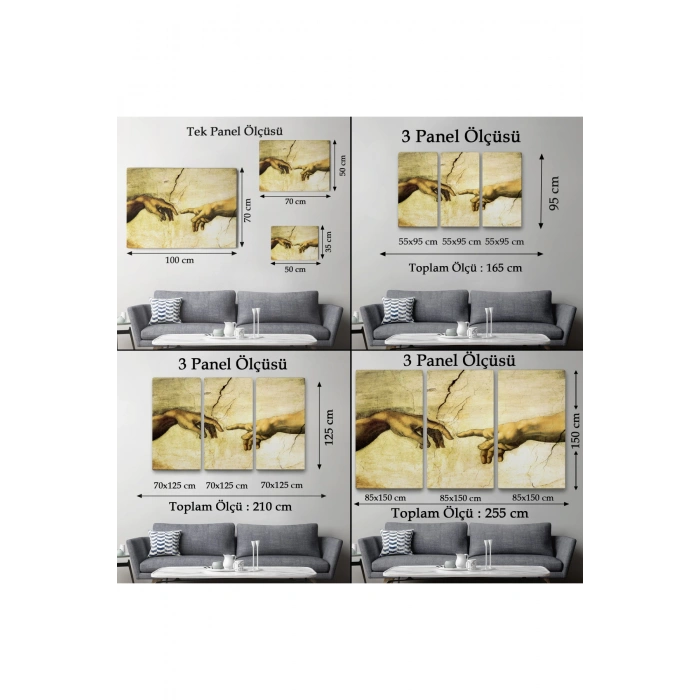 Ademin Yaratılışı Tablosu - The Creation of Adam-6596