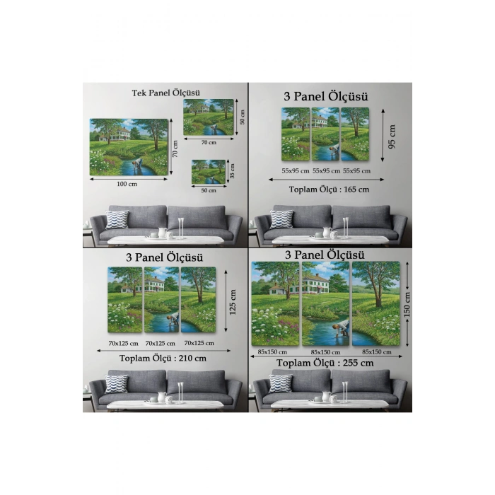 Akarsuda Oynayan Cocuk Tablosu-6533