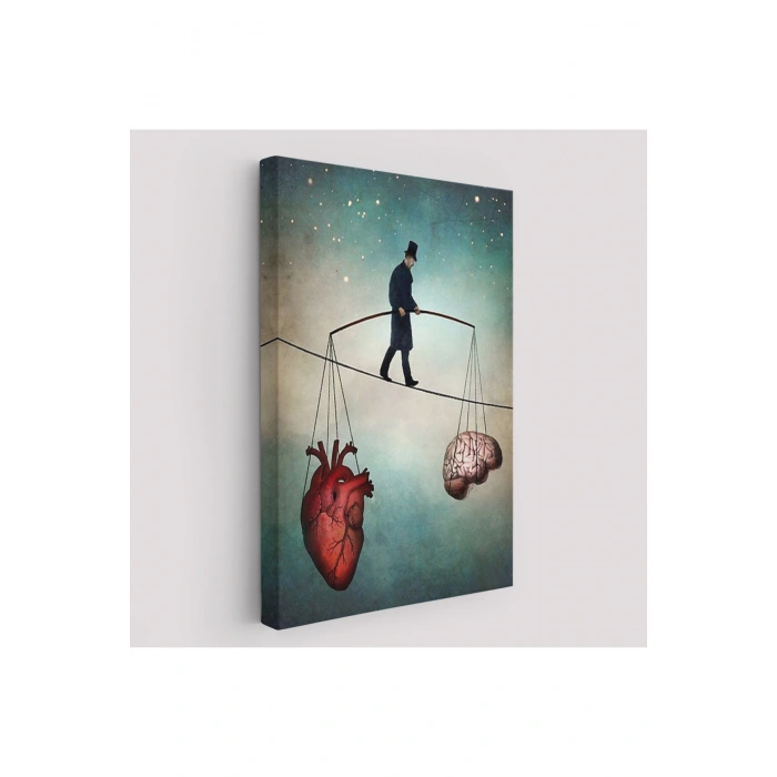 Akıl ve Kalp Arasındaki Balans Duvar Tablosu-6363