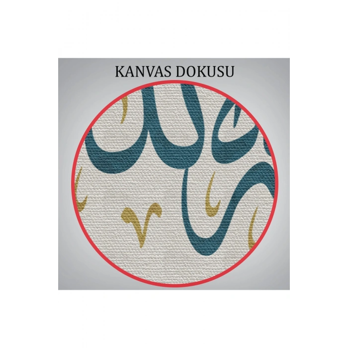 Allahtan Başka İlah Yoktur; Hz Muhammed Onun Kulu ve Elçisidir Yazılı Kanvas Tablo-3275