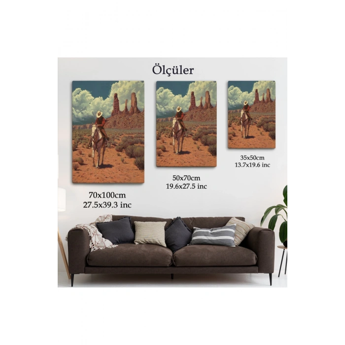 Amerikalı Kovboy Dekoratif Duvar Tablosu-6280