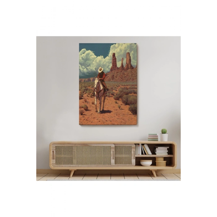 Amerikalı Kovboy Dekoratif Duvar Tablosu-6280